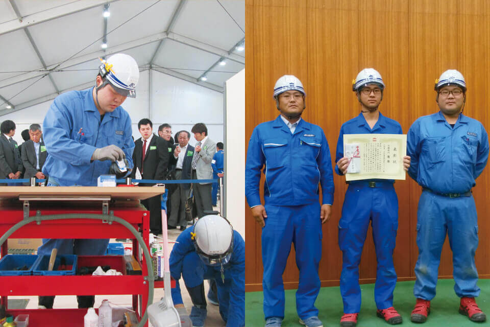 関電工グループの一員として、技術・技能競技大会へ参加